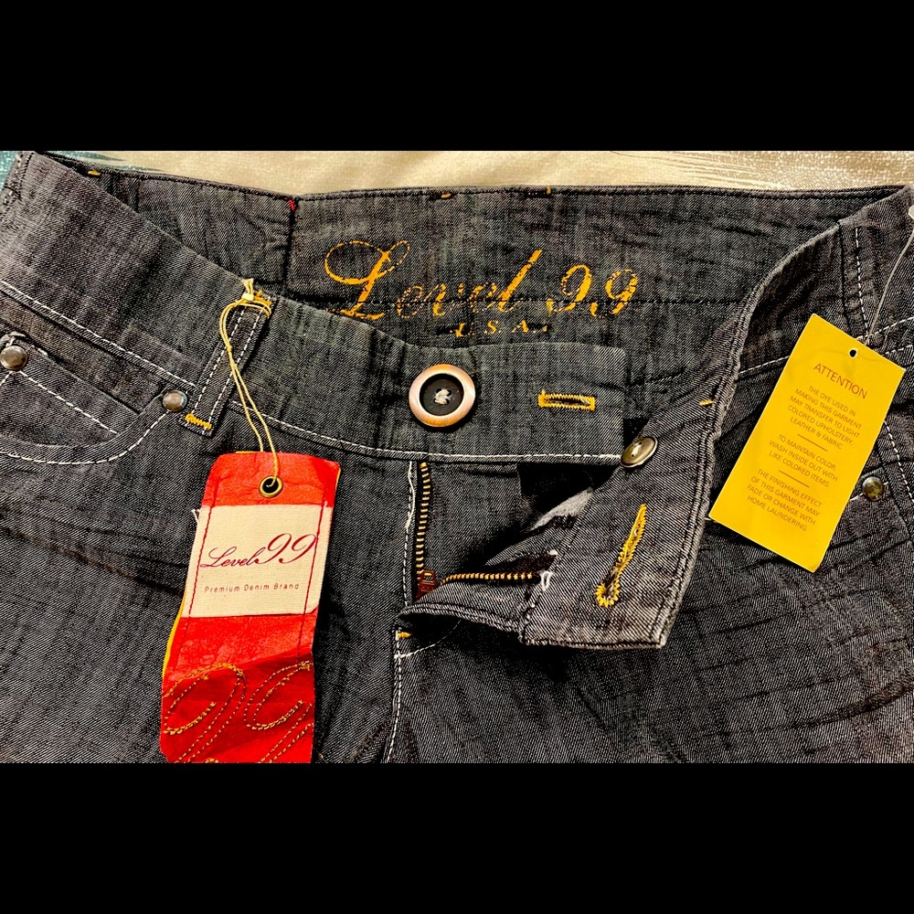 High-End Level 99 Dark Denim Jeans
